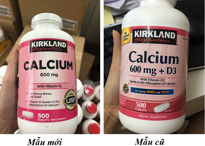 Viên Uống Hỗ Trợ Bổ Sung Calcium + D3 Kirkland Của Mỹ