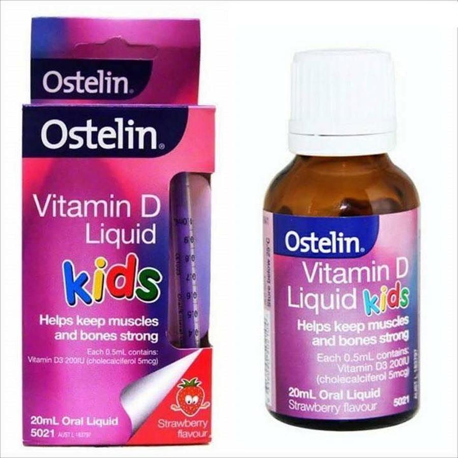 Vitamin D Ostelin Dạng Nước 20ml Cho Bé 0-12 Tuổi