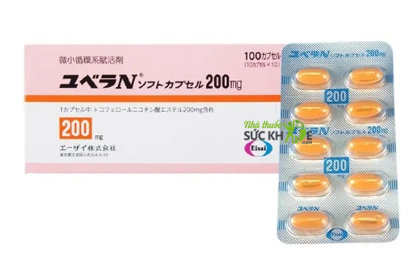 Vitamin E của Nhật Bản Eisai Yuvela N 200mg