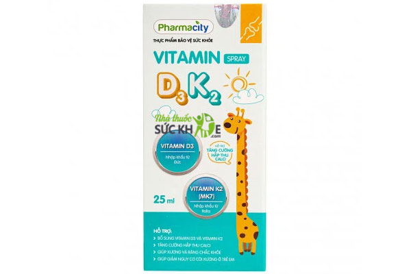 Vitamin D3 K2 Pharmacity 